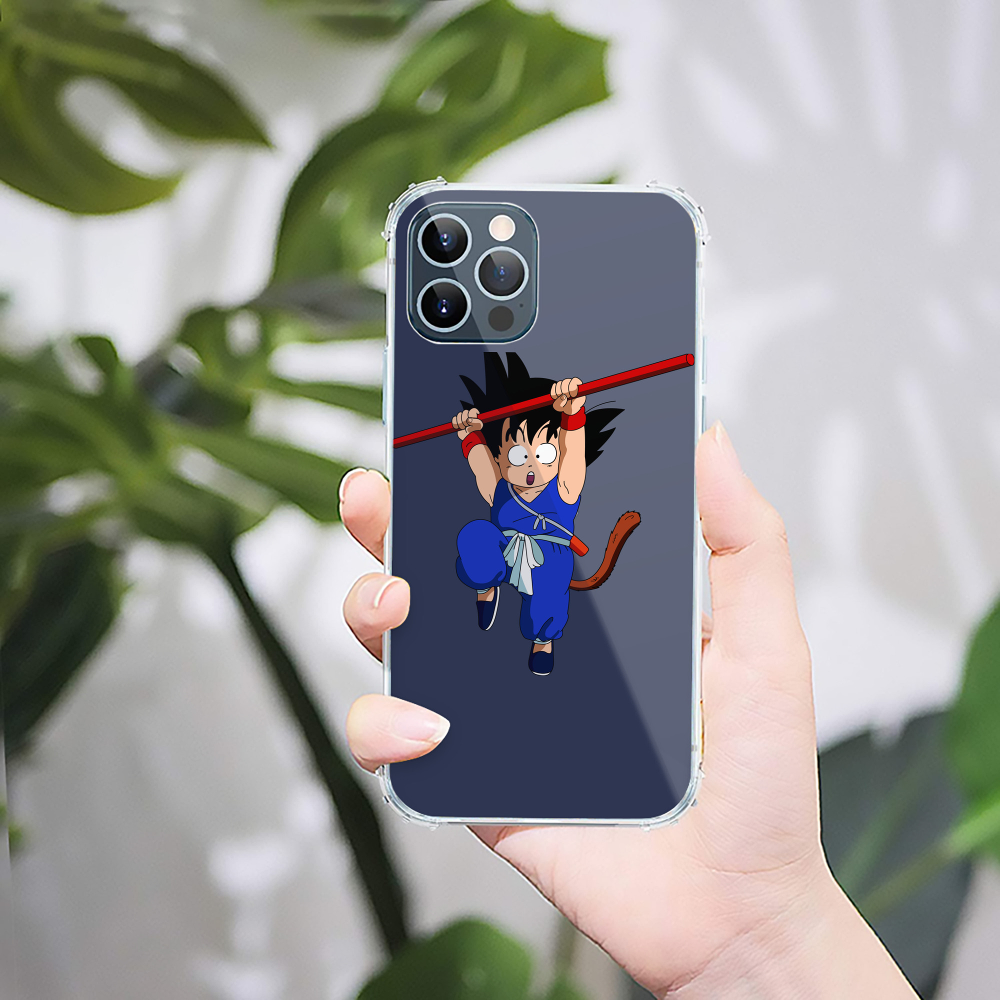 （画像用） ドラゴンボール 孫悟空（そん ごくう）Son Goku カカロット DRAGON BALL Kakarotto 【iPhone 12シリーズ対応】透明スマホケース（クリアソフトケース）